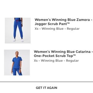 WINNING BLUE XS TOP & BOTTOM FIGS!